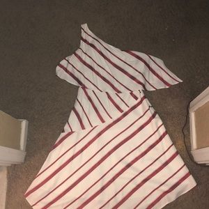 One shoulder asymmetrical Banana Republic dress